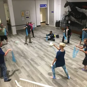 People standing in a circle